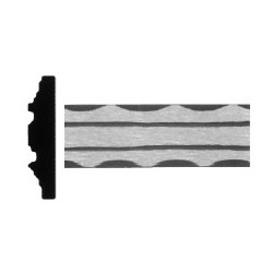 Madlovina vzorovaná 40x6 mm, dĺžka 3000 mm, cena za KUS Madlovina vzorovaná 40x6 mm, dĺžka 3000 mm, cena za KUS